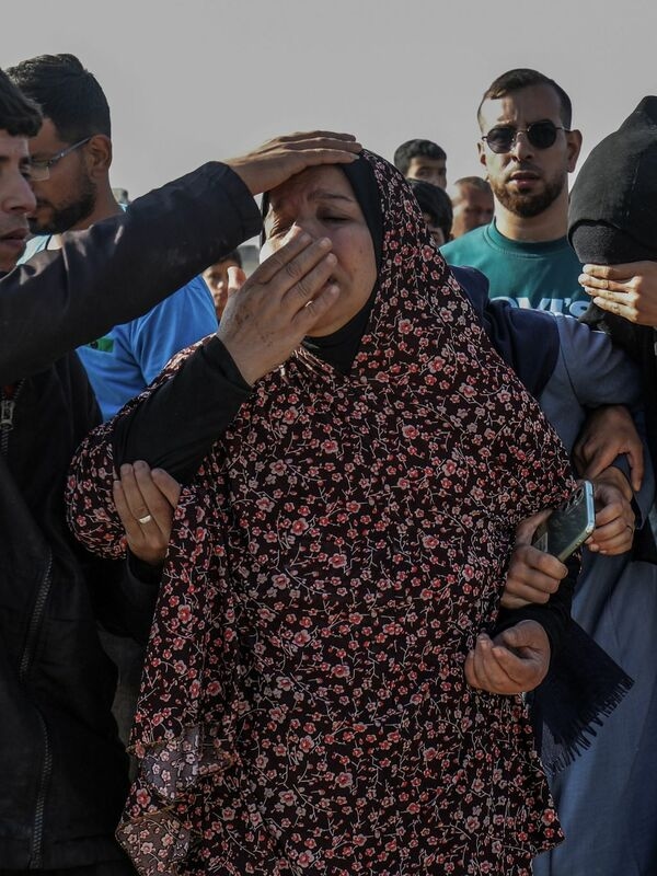 Há pura angústia em Gaza.
