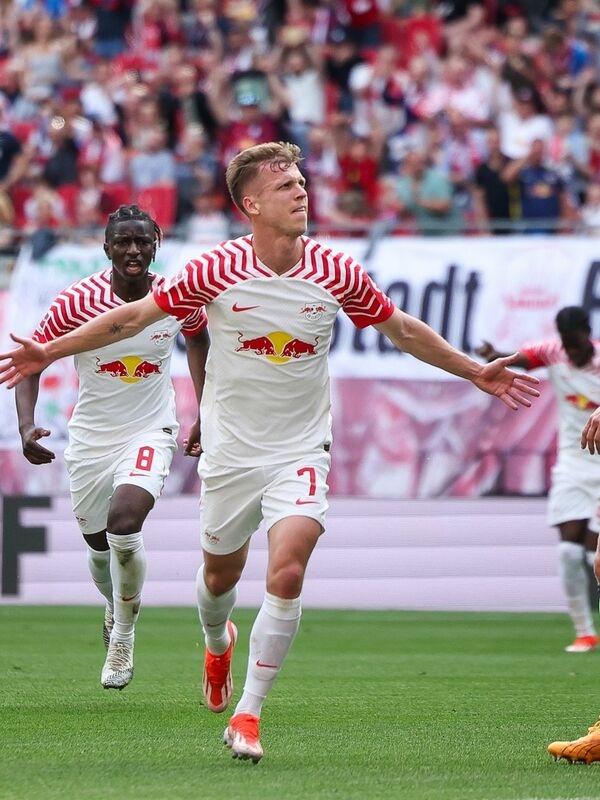 Het gaat niet goed met RB Leipzig in de Bundesliga, maar in de beker doen ze het een stuk beter.