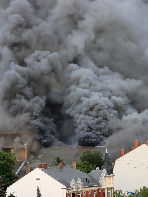 The fire brigade has been fighting the major fire since Friday evening.