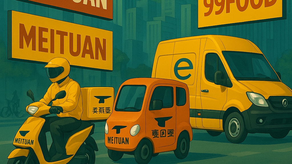 Empresas chinesas “sacodem” concorrência no mercado de entrega por aplicativo