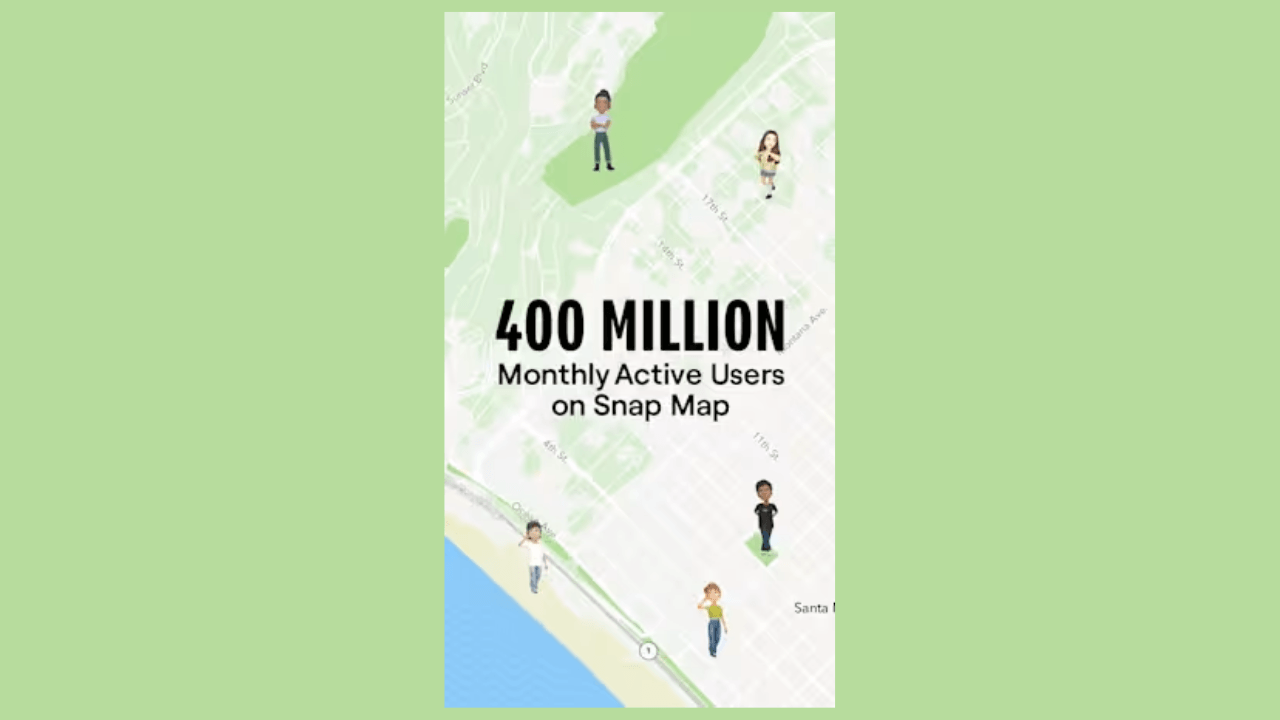 Snap Map dépasse les 400 millions d'utilisateurs actifs mensuels