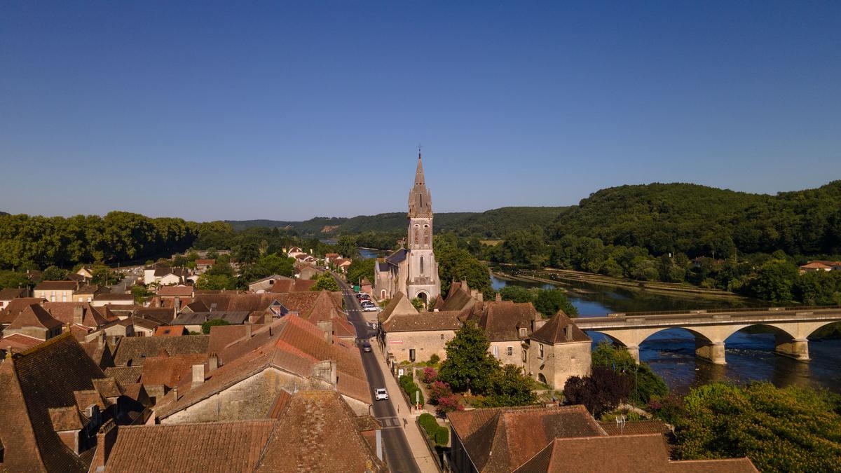 In Bildern. Die schönsten Bastiden des Périgord aus der Luft gesehen: Lalinde, die erste englische Bastide