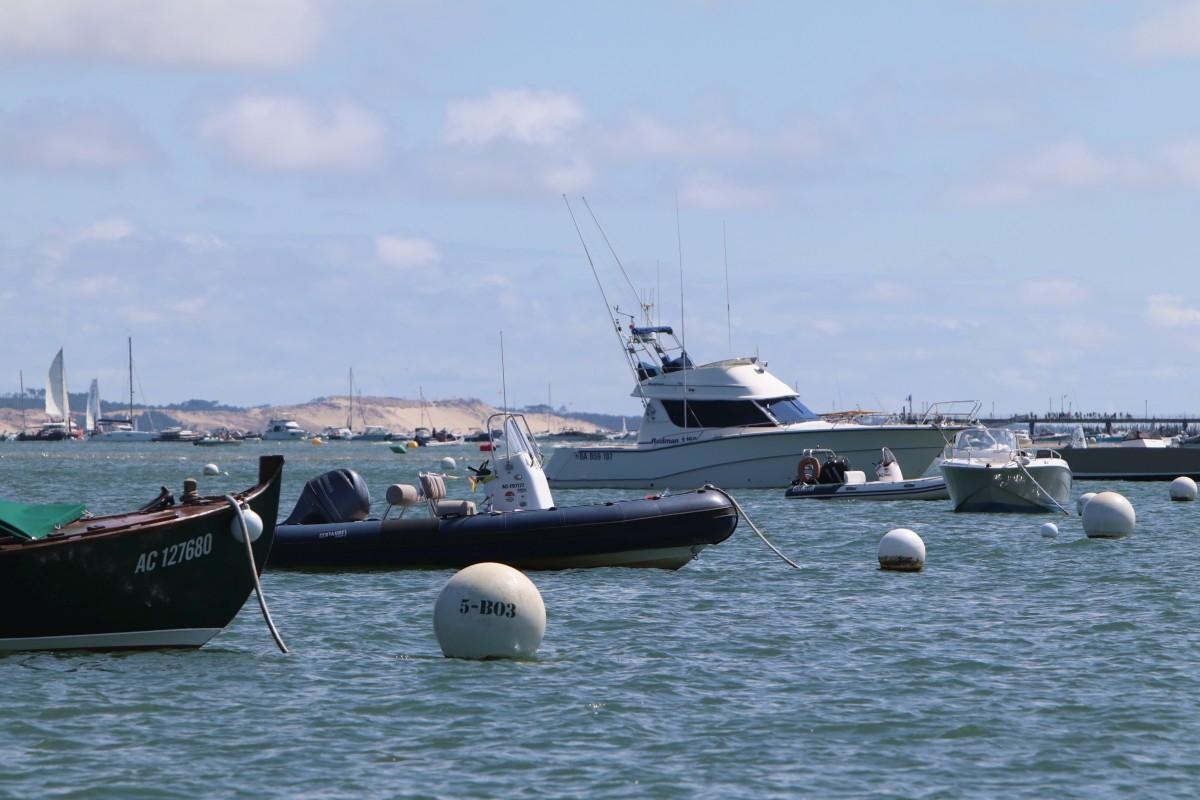 Barcos em Cap Ferret: “Quase 10% das amarrações da França estão na península”, os berços são caros
