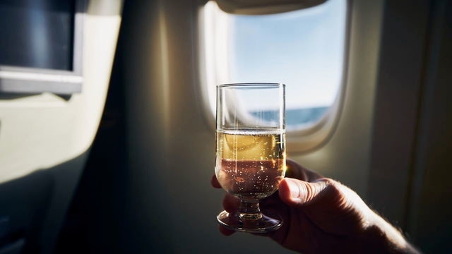 Alcohol in het vliegtuig: waarom zelfs een glas wijn tot een schandaal kan leiden