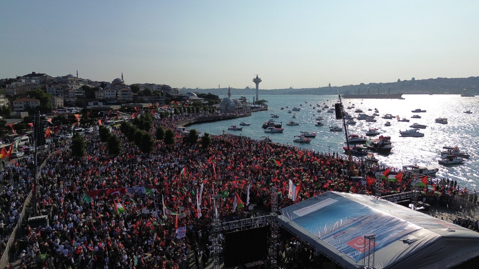 Saadet Partisi, Üsküdar’da “Özgür Gazze Mitingi” düzenledi
