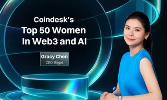 Bitget Limited: Gracy Chen, CEO van Bitget, benoemd tot een van CoinDesk's 50 toonaangevende vrouwen in Web3 en AI