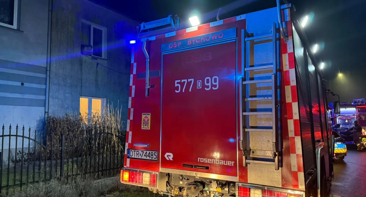 Fire of a ventilation grille in Łapczyce. Emergency services intervened