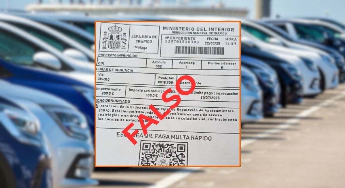 The DGT warns of a new attempt to scam drivers with fake fines: "Don't even think about it, it's fraud."