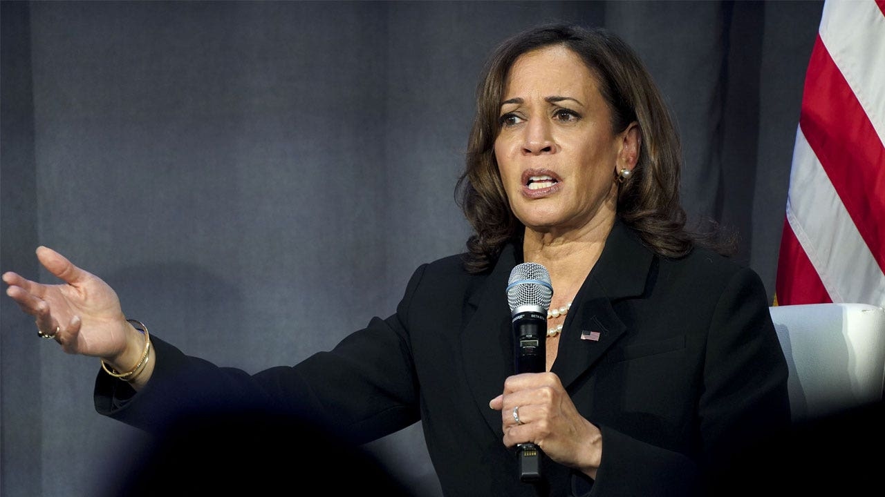 Kamala Harris comes knives out against Trump in first speech since leaving office: ‘Absolute chaos’
