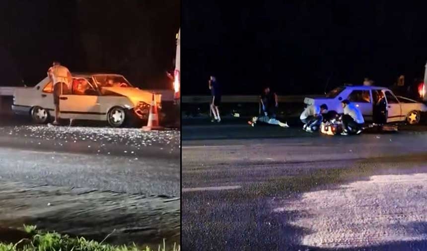 Une voiture a percuté un véhicule d'entretien routier de l'IETT ! De nombreux blessés.