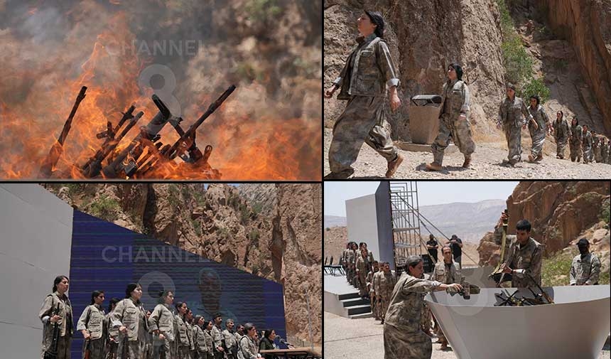 ¡El PKK deja las armas! Aquí están las primeras imágenes.