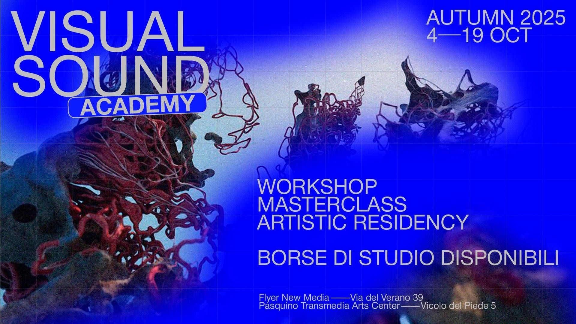 Visual arts, the open call for the Visual Sound Academy Autumn 2025 is now underway