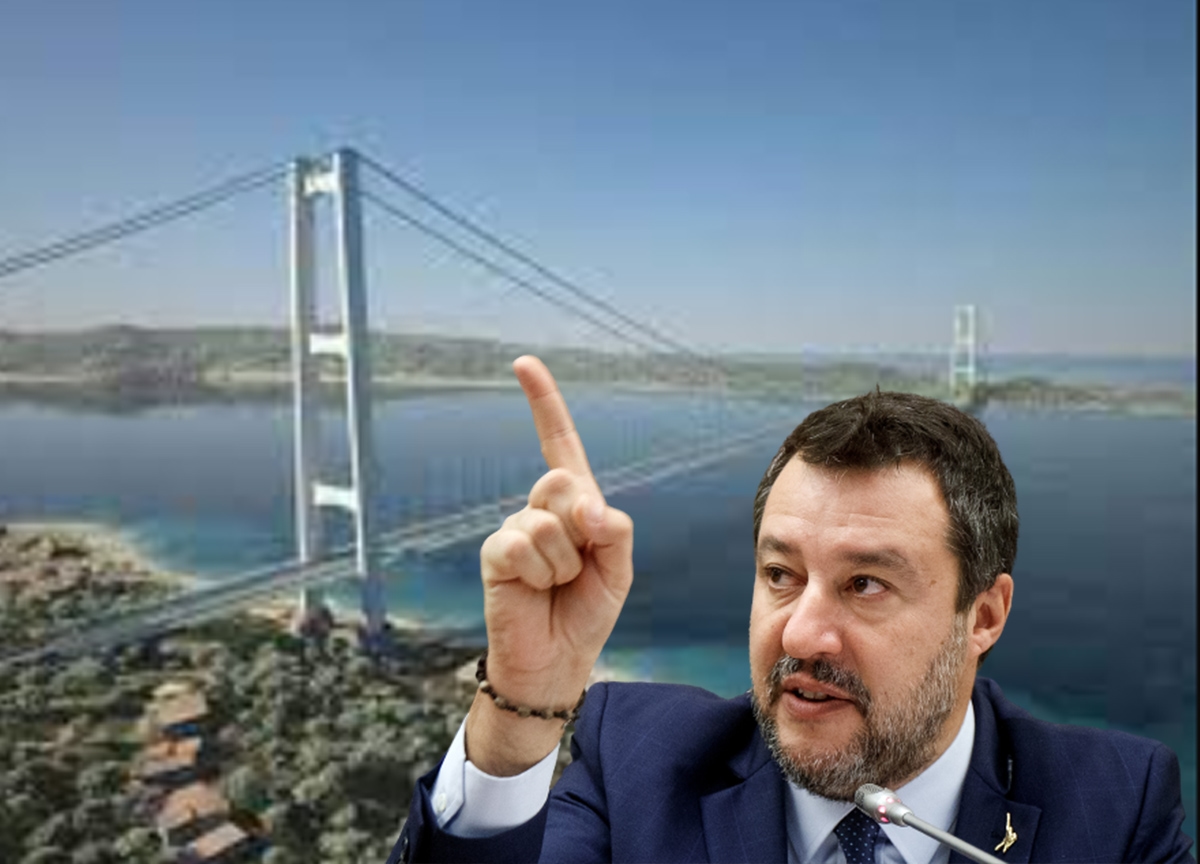 Enquete: Uma clara maioria dos italianos é a favor da Ponte sobre o Estreito de Messina. Um sucesso para Salvini.