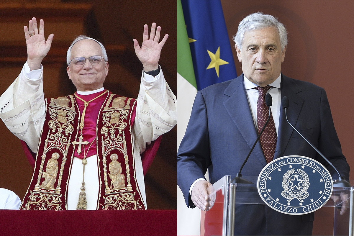 Tajani: "Tutti ascoltino Leone XIV per costruire la pace. Papa non italiano? La chiesa è universale"