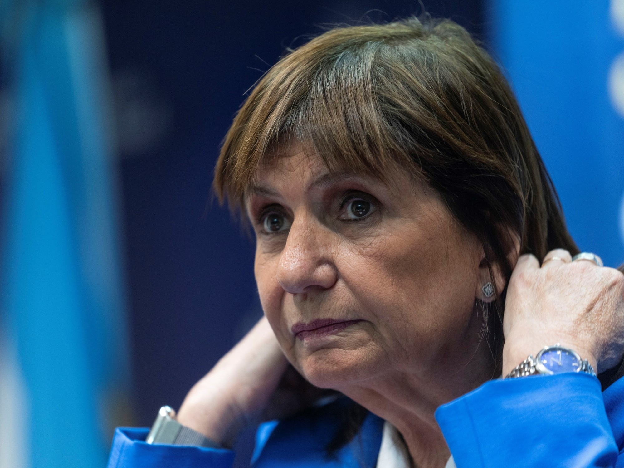 Nach Thiagos Tod verstärkte Patricia Bullrich ihre Verteidigung des Polizisten und forderte lebenslange Haft für die drei Diebe.