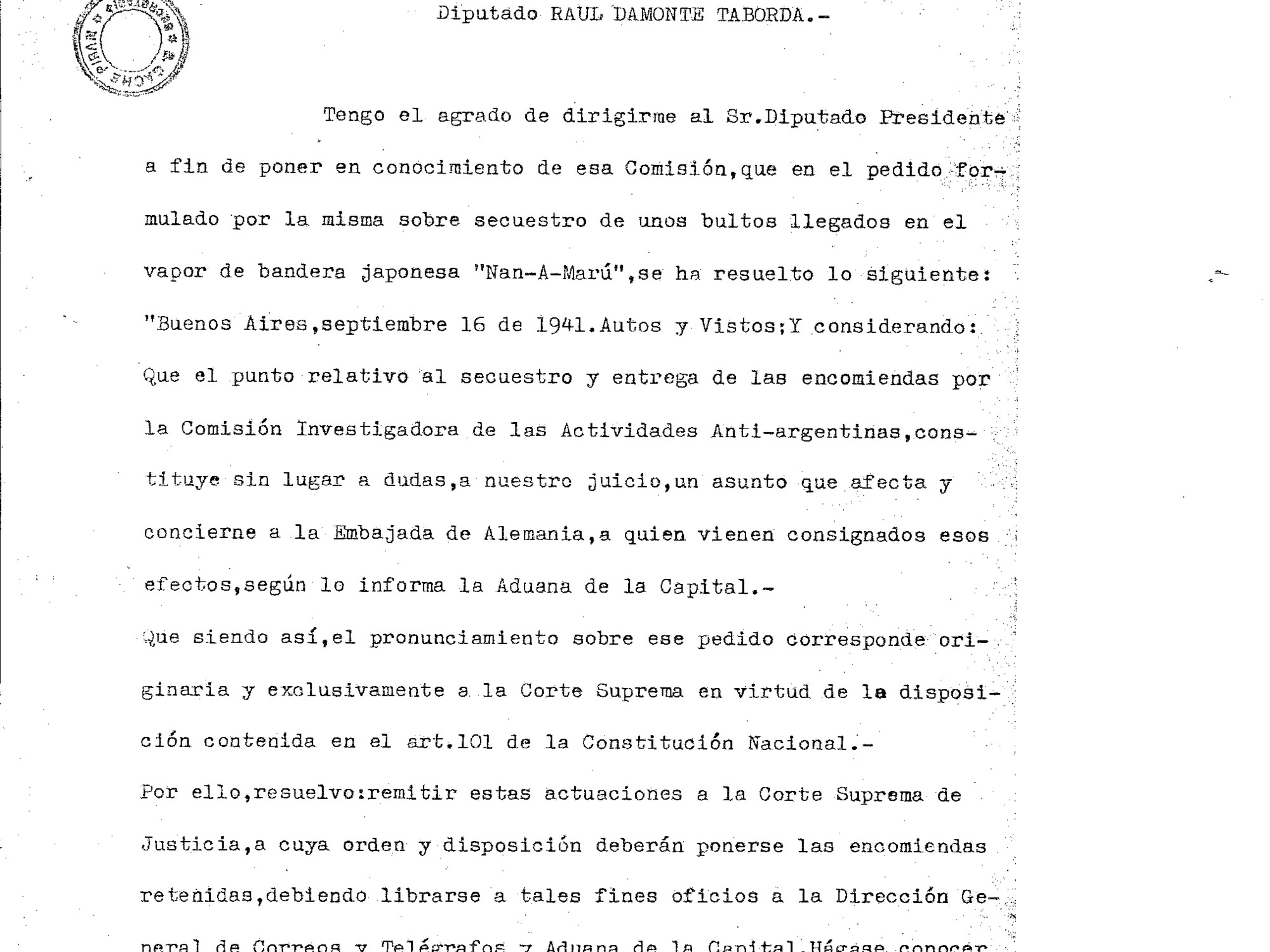 A landmark ruling confirms that Nazi documents discovered at the Court were on a Japanese ship.