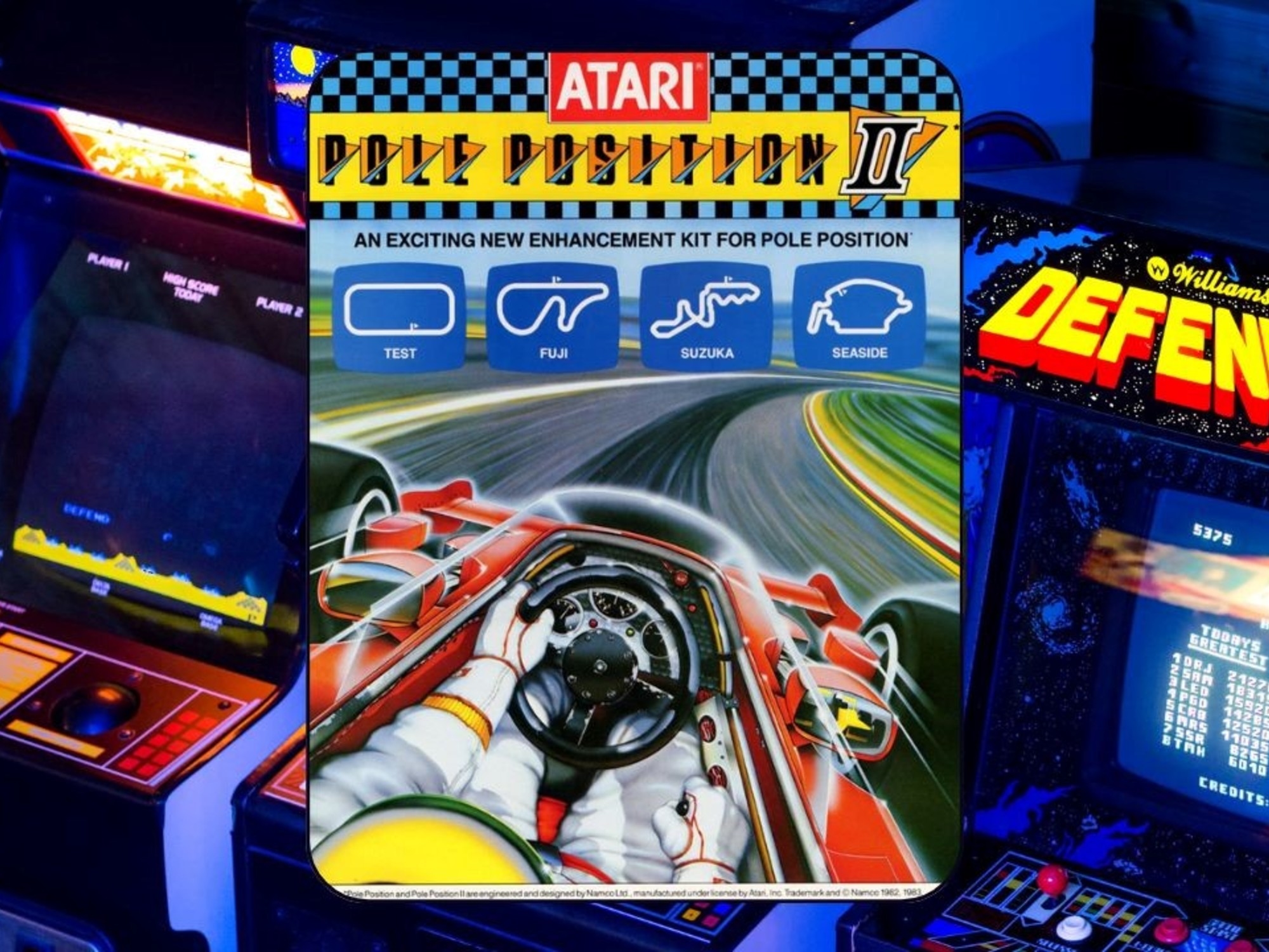 Die versteckte Botschaft in Pole Position II, einem 42 Jahre alten Videospiel: Ein Argentinier hat herausgefunden, wie man sie aktiviert.