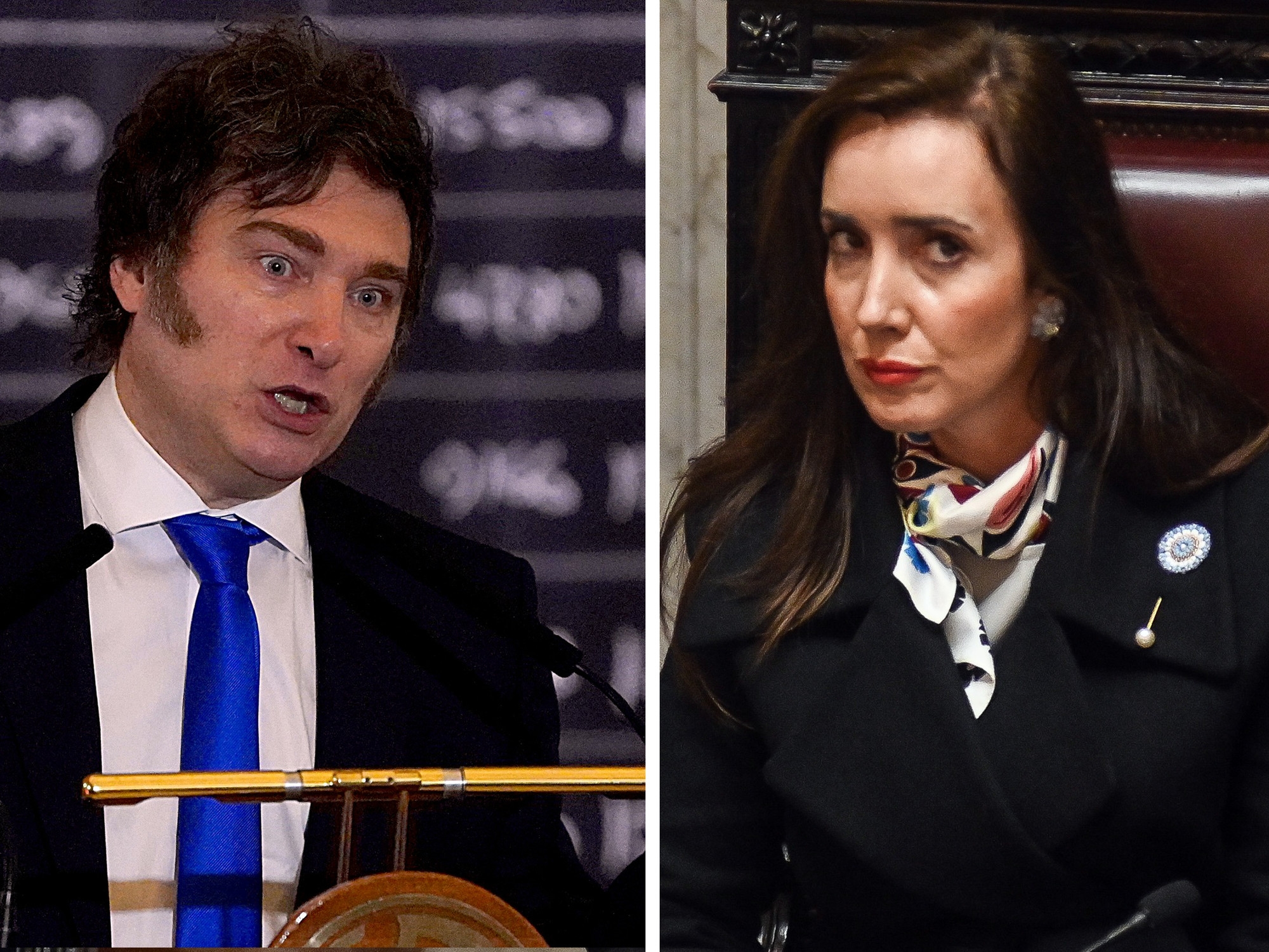 Milei reforçou suas críticas a Villarruel: ela a acusou de causar uma desvalorização cambial e trabalhar para "derrubar o governo".