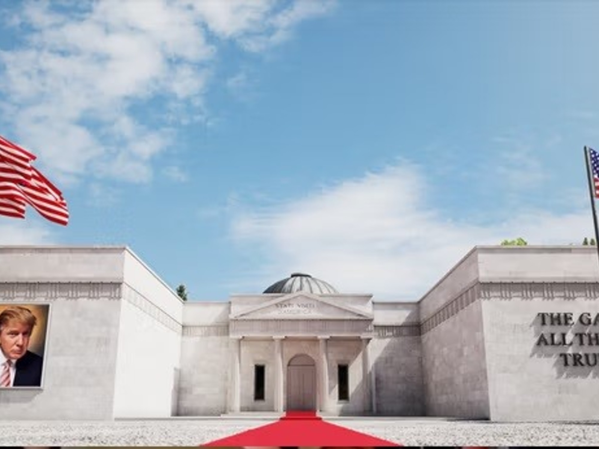 Gli Stati Uniti potrebbero allestire una mostra-ricordo di Trump nel loro padiglione alla Biennale di Venezia.