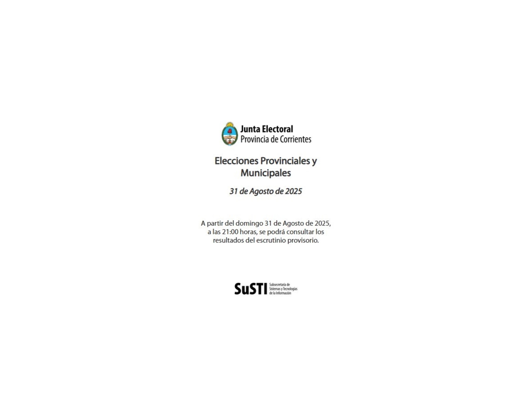 Die offizielle Wahlwebsite von Corrientes war nicht erreichbar: mehr als eine Stunde Verspätung und mehrere Fehlermeldungen.