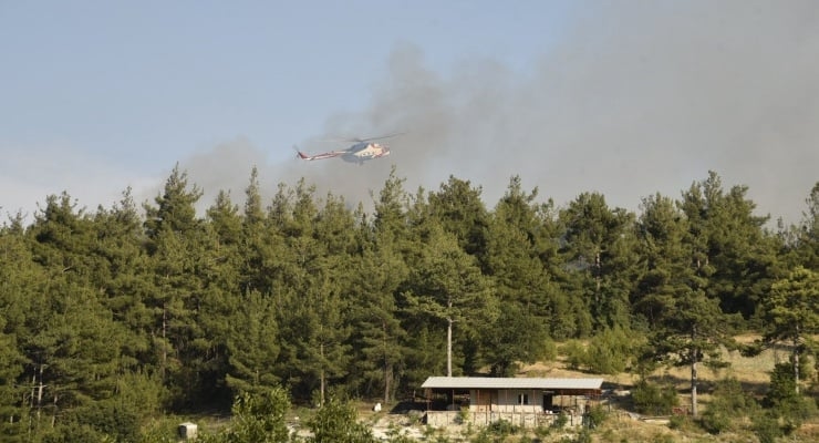 Forest fire in Balıkesir