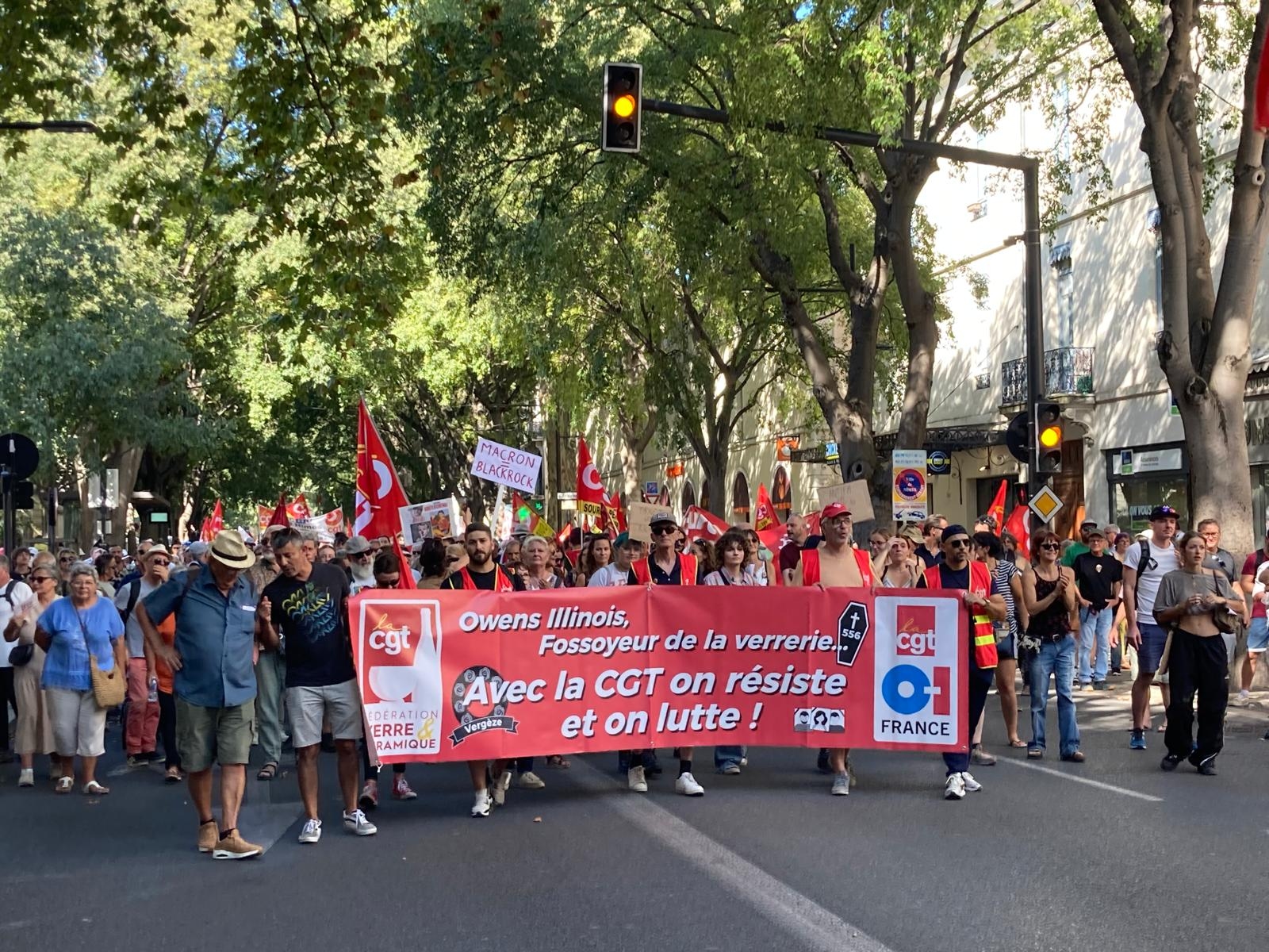 18 de septiembre: En Nimes, los jubilados sueñan con ver gravados los dividendos de los accionistas