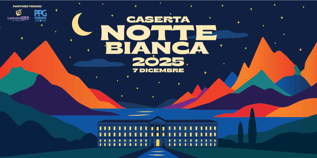Caserta lässt seine Notte Bianca erstrahlen: Die 4. Ausgabe ist Lello Menditto und den großen Vätern von Caserta gewidmet.