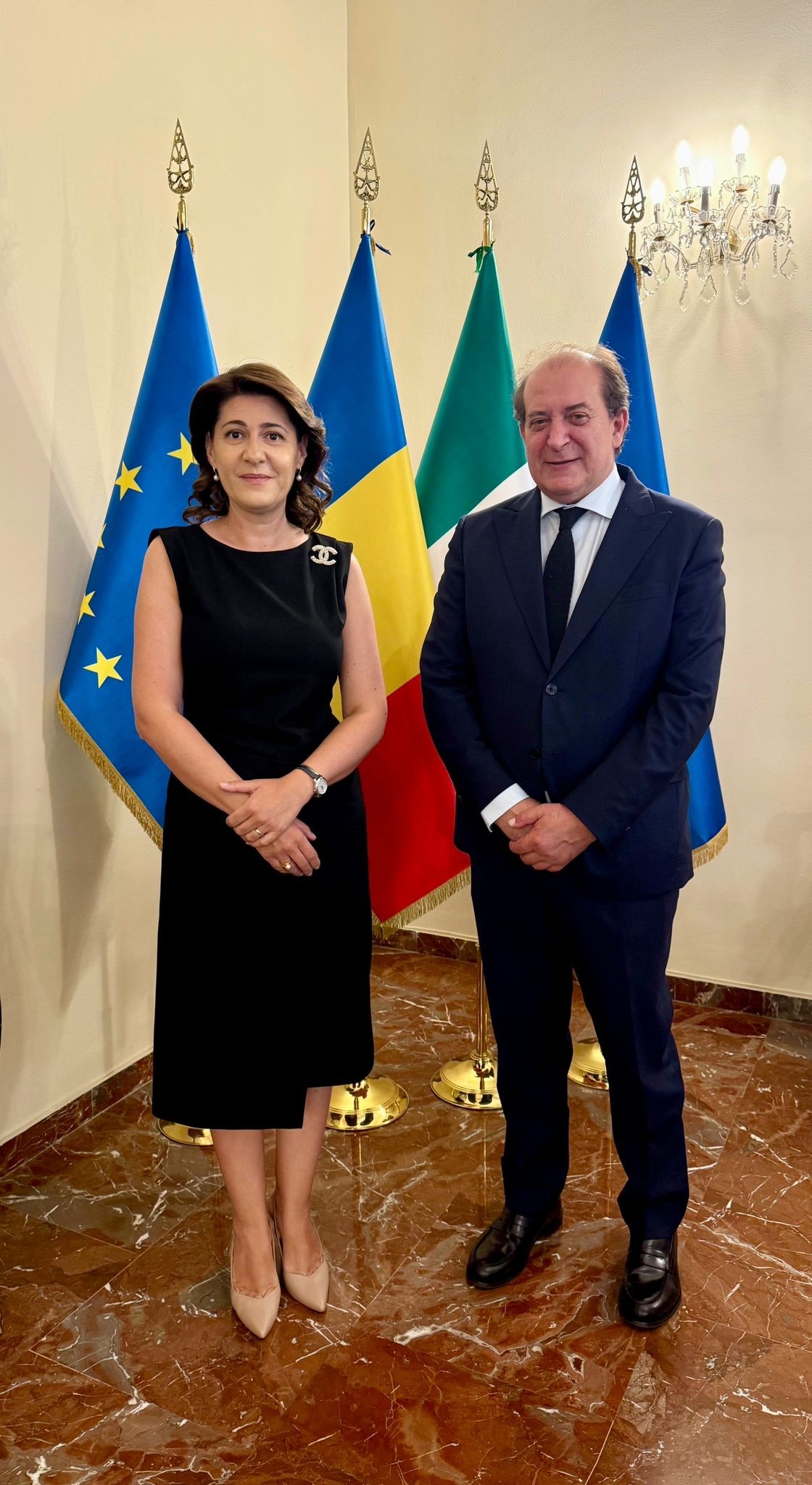 CEI Secretary-General Franco Dal Mas meets with Ambassador Gabriela Dancău in Rome