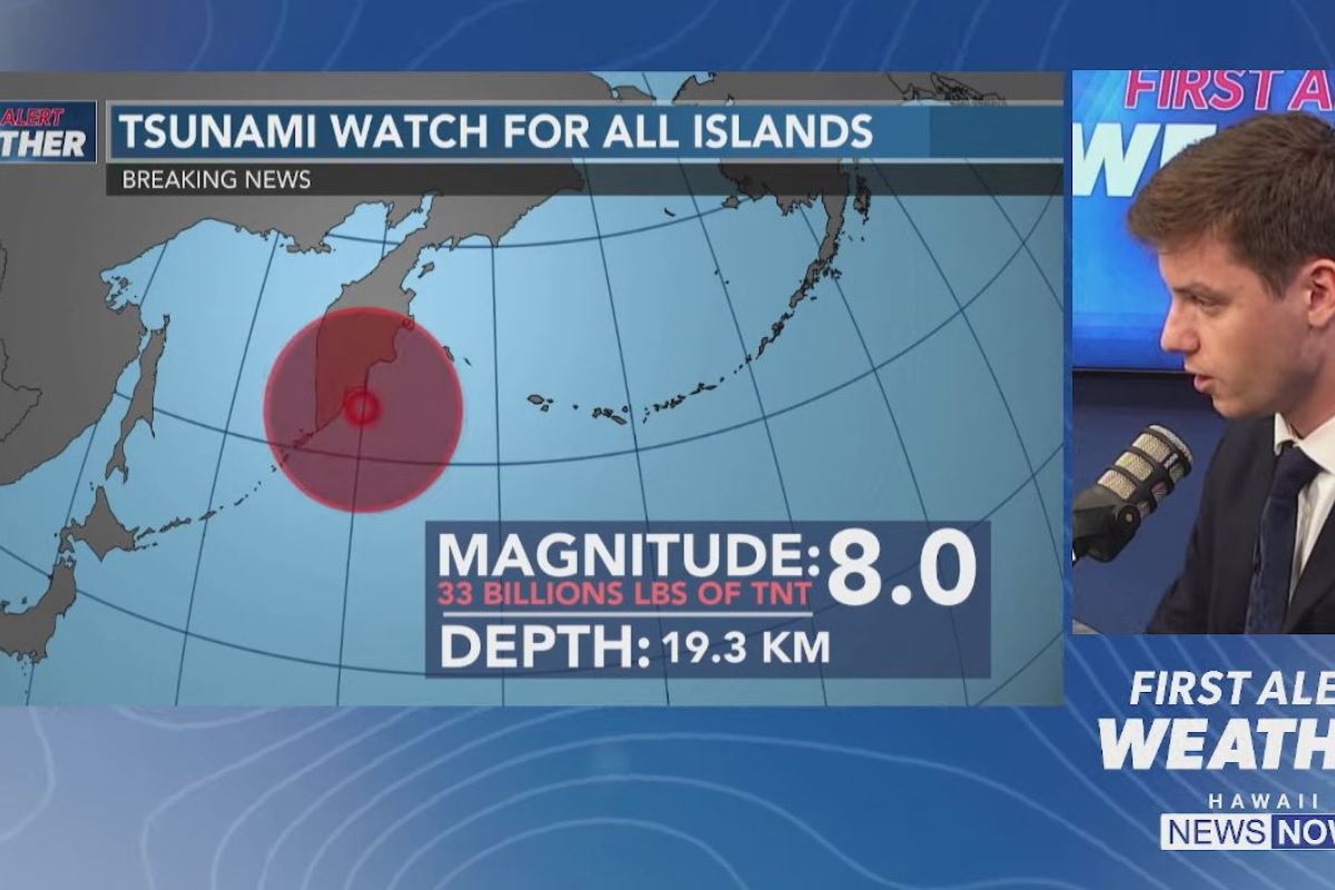 Breaking News: 8.8 magnitude earthquake strikes Russia today, Hawaii evacuated due to tsunami warning