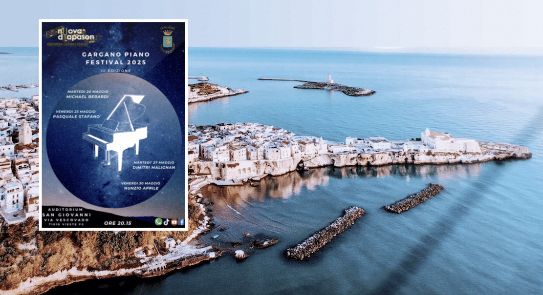 Cuatro noches de grandes pianistas en Vieste: vuelve el Gargano Piano Festival con artistas internacionales y jóvenes