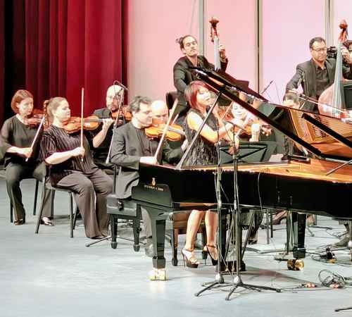 La pianista Yuja Wang ha messo in mostra l'eleganza della sua arte all'Auditorium Nazionale.