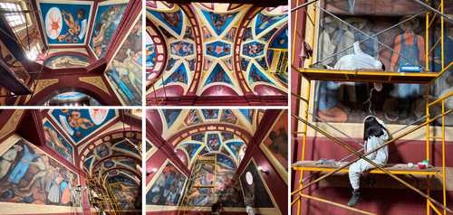 Restoration of Rivera's mural in Chapingo completes