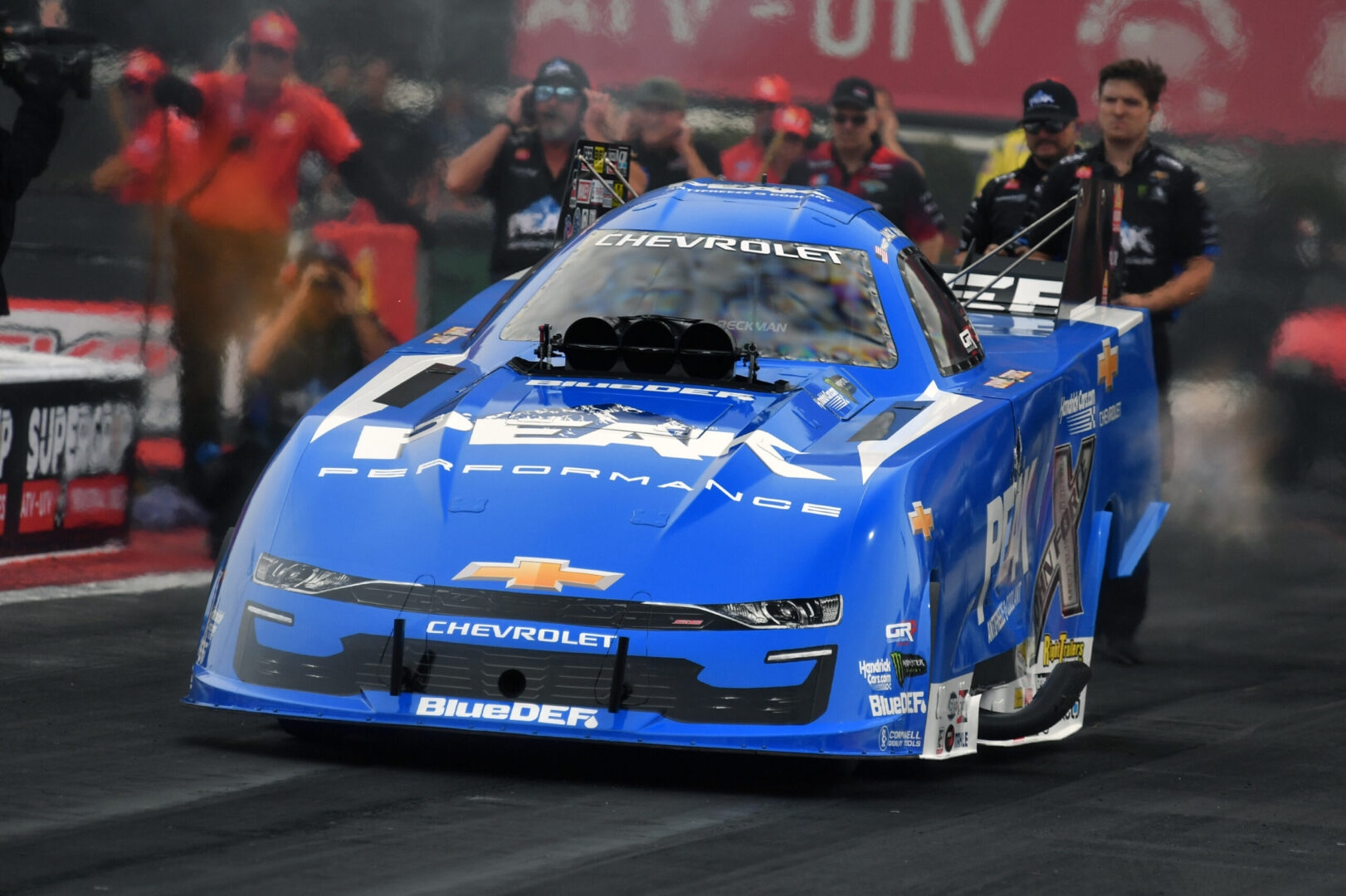 HEAVY RAIN BRINGS A PREMATURE END TO THE DAY AT THE NHRA THUNDER VALLEY NATIONALS IN BRISTOL, TENNESSEE