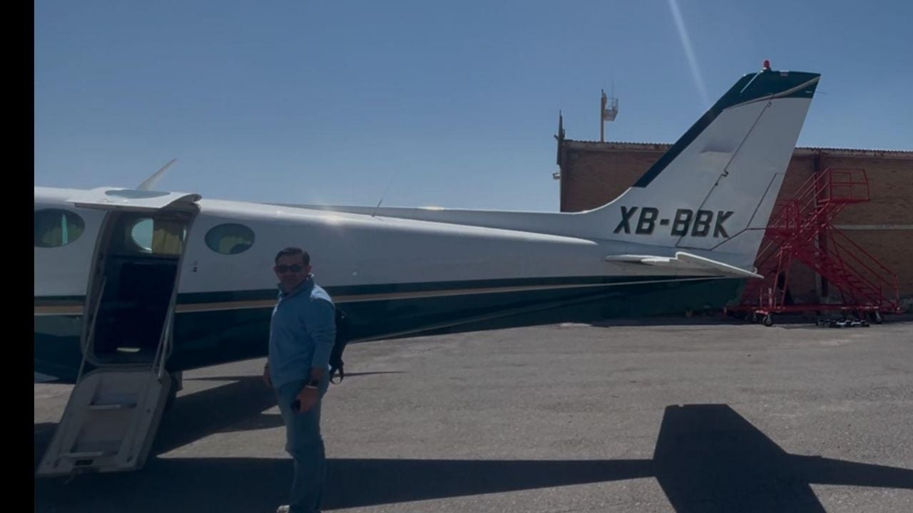 Américo Villarreal Santiago, der Wohlfahrtsdelegierte, der häufig mit Privatjets reist