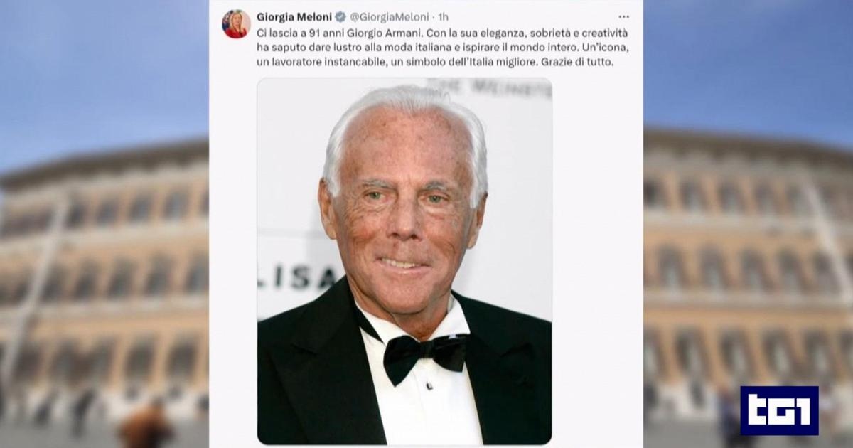 Adeus a Armani, políticos e instituições lamentam estilista (que foi indicado a senador vitalício)