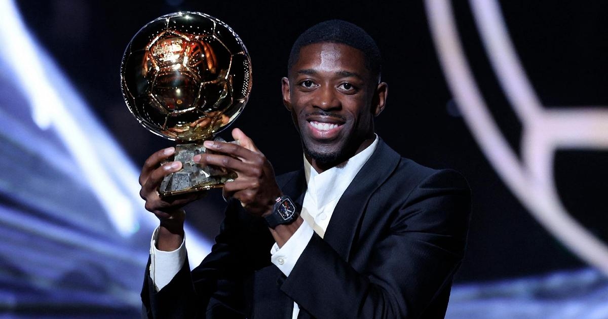 Ballon d'Or : Ousmane Dembélé est le meilleur joueur du monde.
