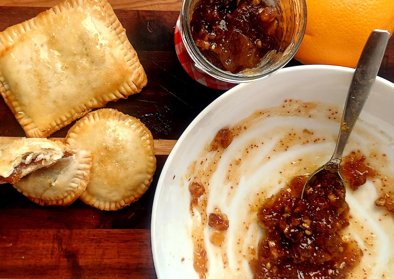 Fig jam hand pies for the hesitant host