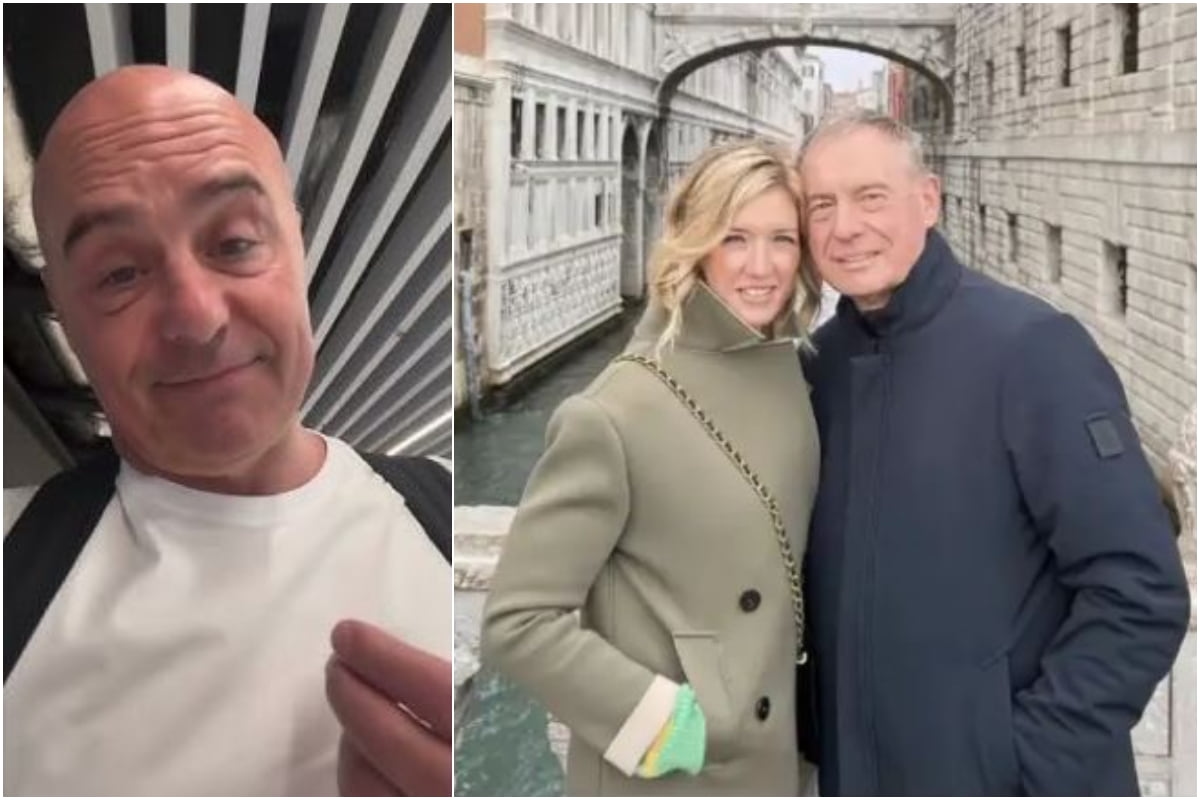 Zingaretti en de vrouw van minister Urso, die met een escorte voordrong in de rij bij de luchthaven: "Ik zat aan de telefoon, maar ik heb het niet gemerkt."