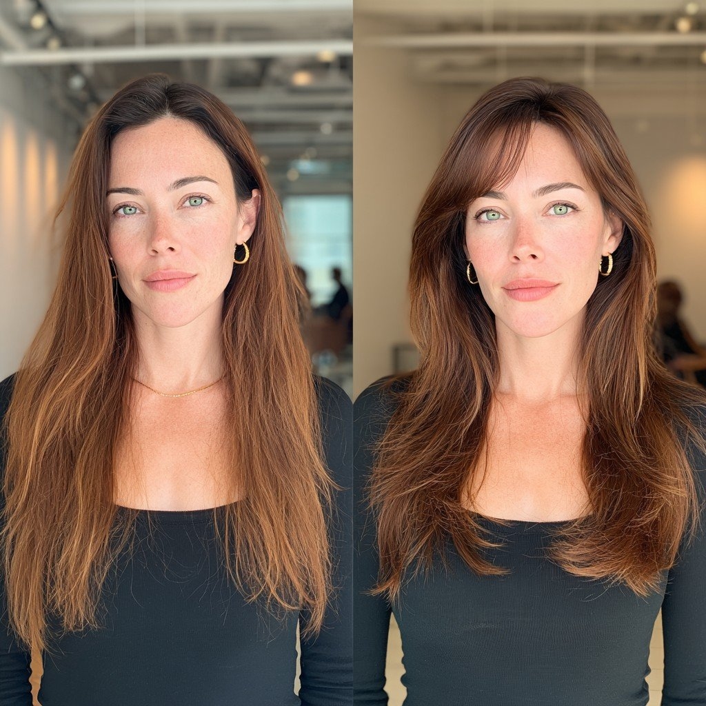 15 umwerfende Stufenschnitte für langes Haar, die Bewegung und Dimension verleihen.