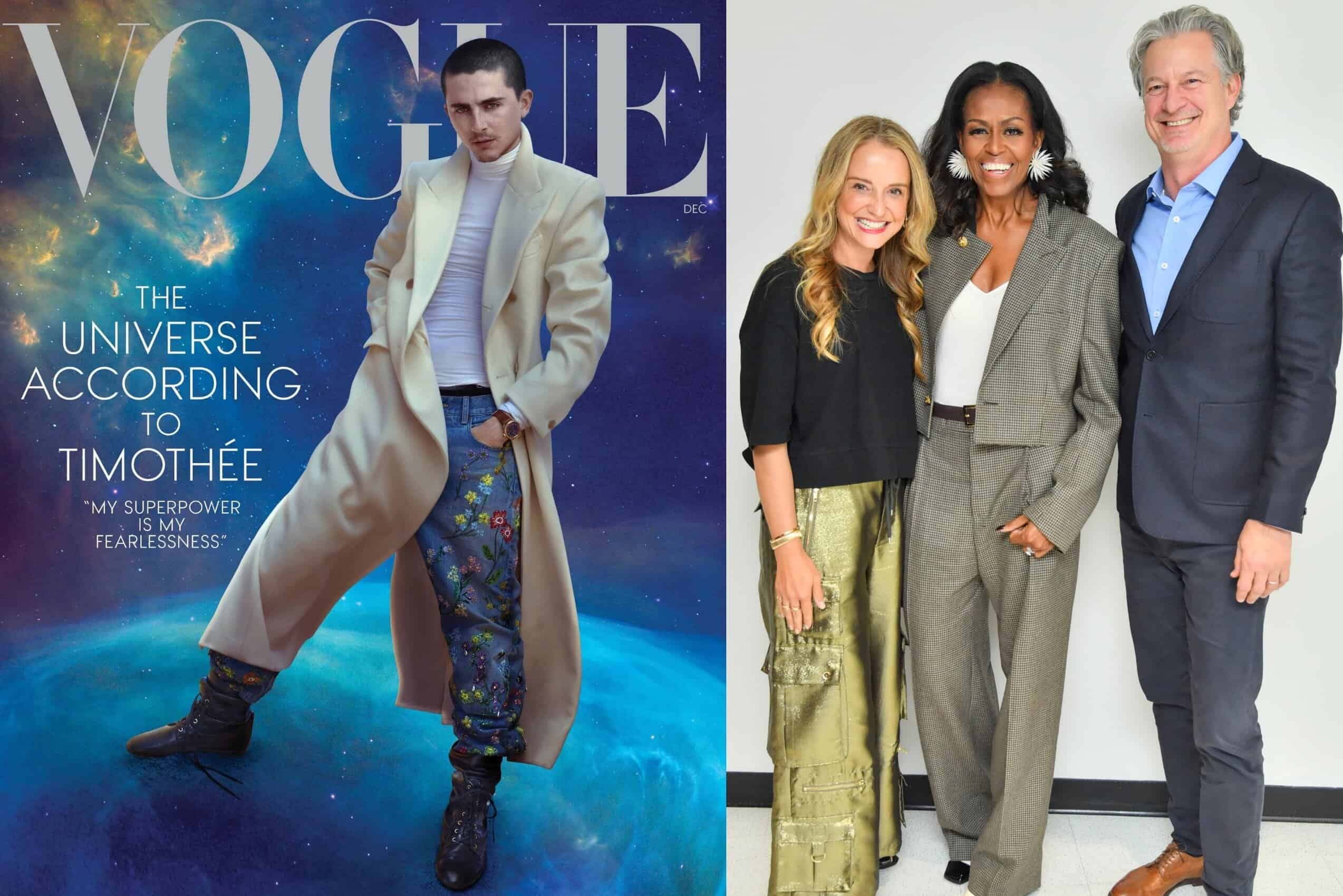 La copertina di Vogue di Chalamet riceve recensioni contrastanti, il futuro di Marc Jacobs dopo LVMH, e in più! Il debutto di Michelle Obama in Chanel!