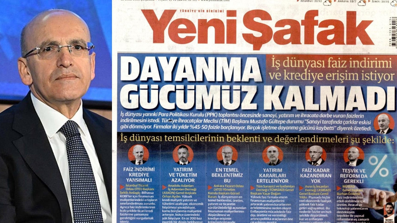 Yeni Şafak raises its hand in criticism of Mehmet Şimşek