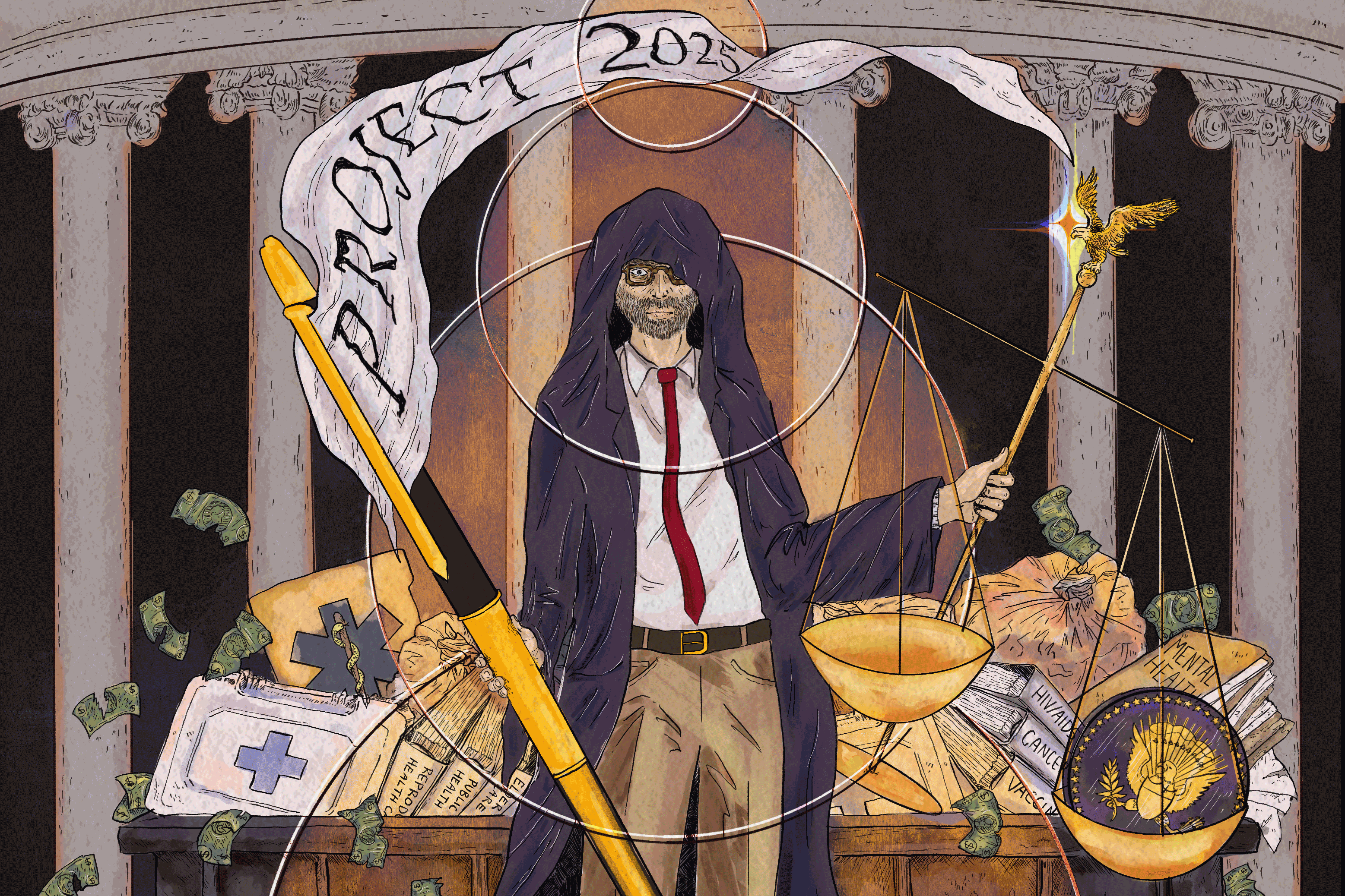 Met behulp van obscure begrotingsinstrumenten zaait Trumps 'Reaper' Vought onrust in de volksgezondheid