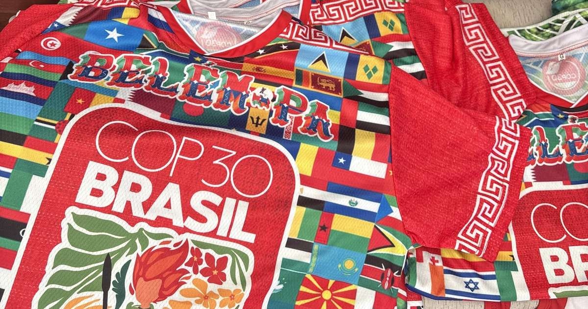 Con la COP30, un vendedor espera superar el "efecto selección nacional" después de ganar alrededor de R$ 25.000 en dos días vendiendo camisetas personalizadas.