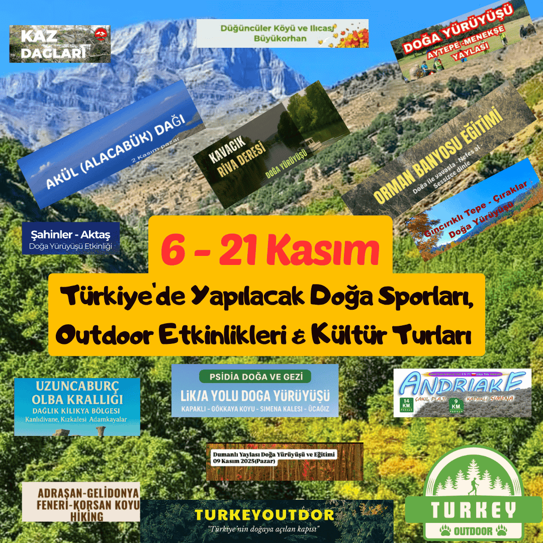 Buitenevenementen, culturele reizen en natuurreizen in Turkije (6 – 21 november)