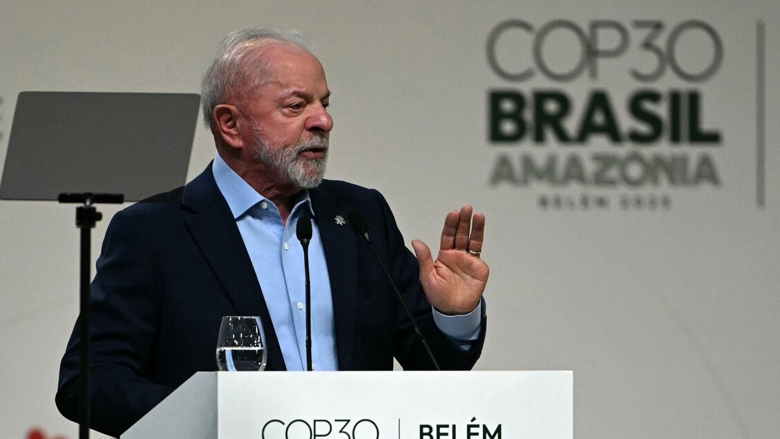 Lula na COP30: "O rearmamento coloca em risco o clima e leva a um apocalipse."