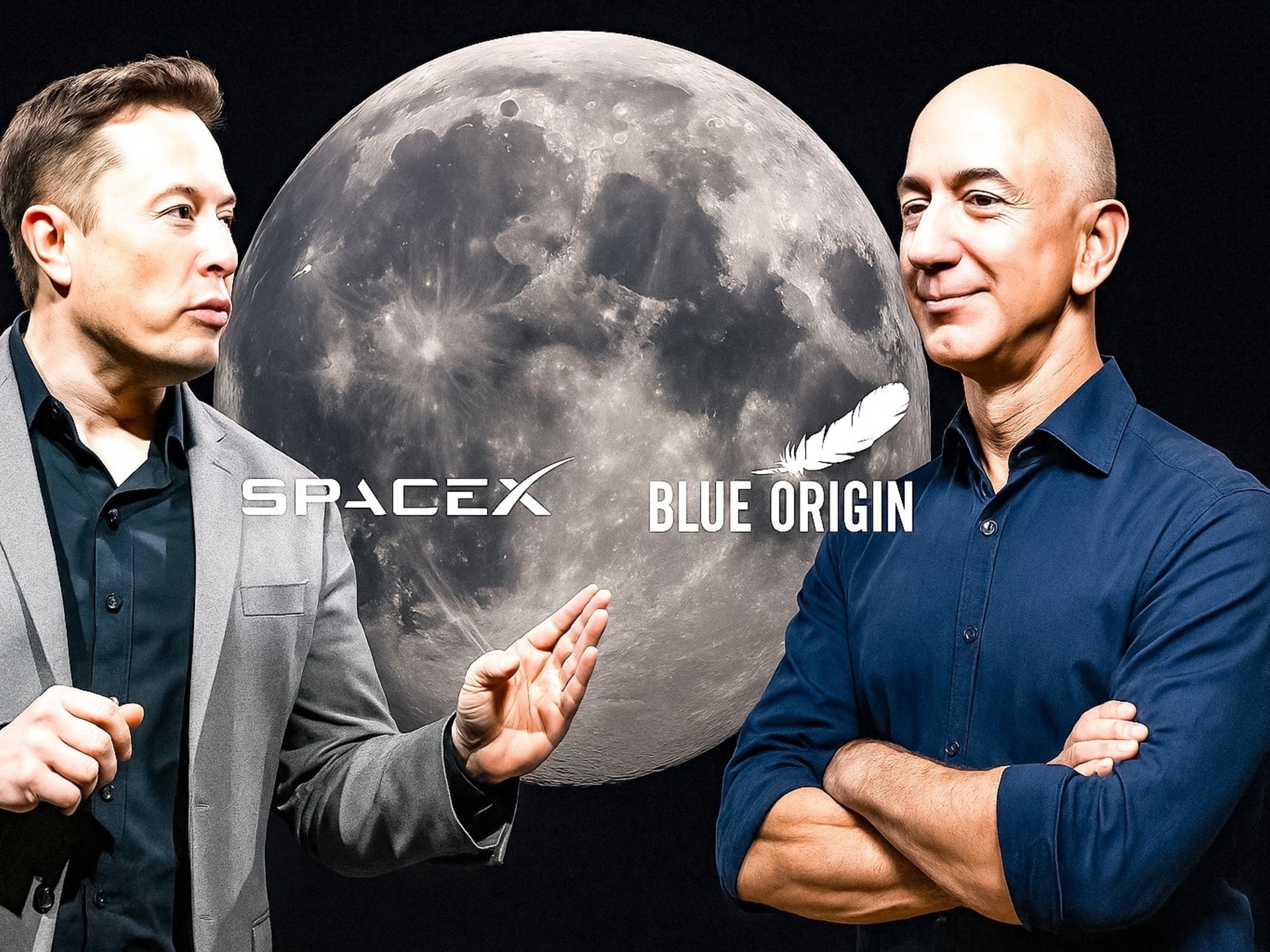 Elon Musk ve Jeff Bezos: Ay'ı kimin kontrol edeceğini belirleyecek milyarlarca dolarlık sözleşme için mücadele