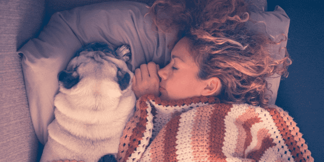 Und was ist mit denen, die mit ihren Haustieren im Bett schlafen?